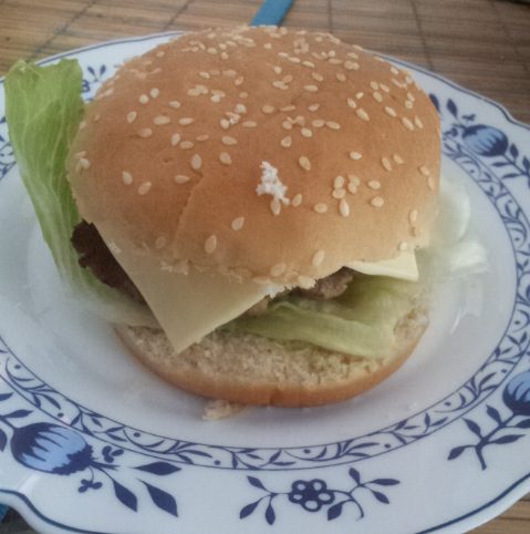 selbstgemachter Hamburger